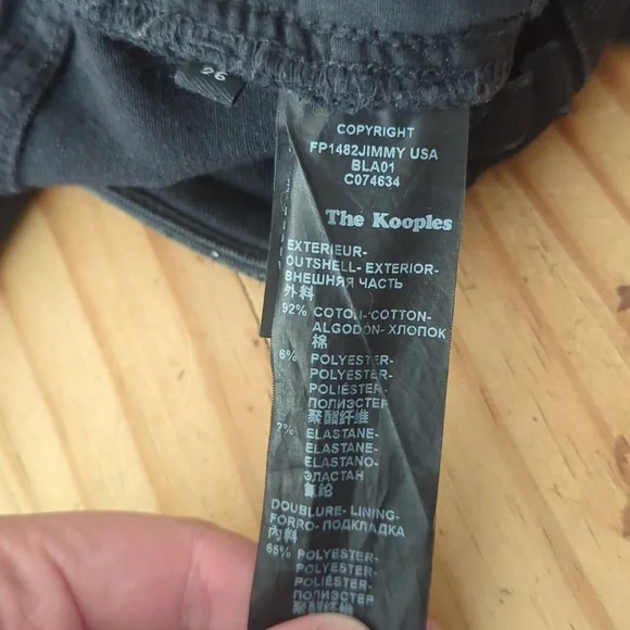 The Kooples Jimmy Slim Destroy Jeans size 26 - Picture 12 of 12